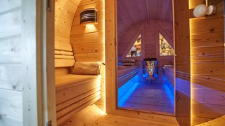 Moderne Sauna, Sauna im Garten, Fasssauna, Scandinavic Wood Art